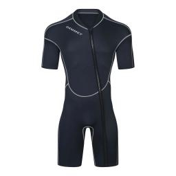 Fato de neoprene masculino, manga curta, zíper frontal, mergulho, surf, manter aquecido, novo, 1,5 m, 3m - Image 2