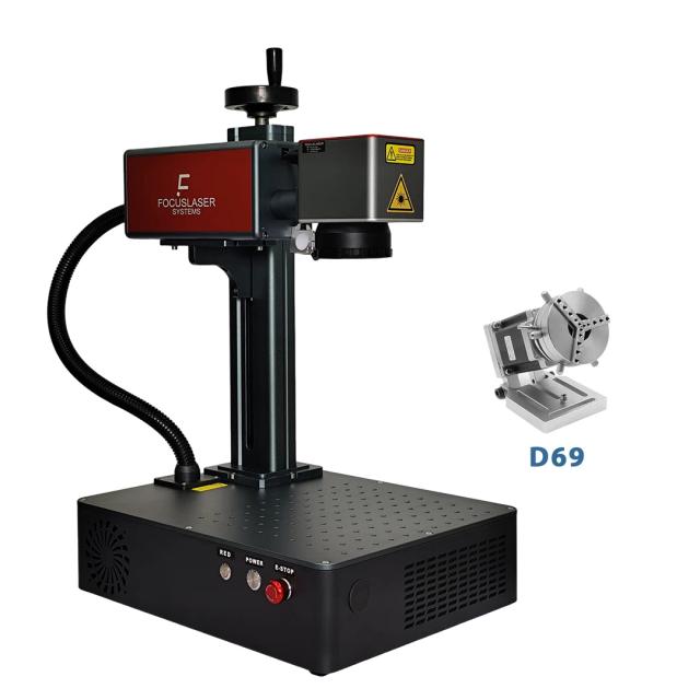 Máquina de Marcação a Laser de Fibra Raycus 30W para Joias e Aço Inoxidável