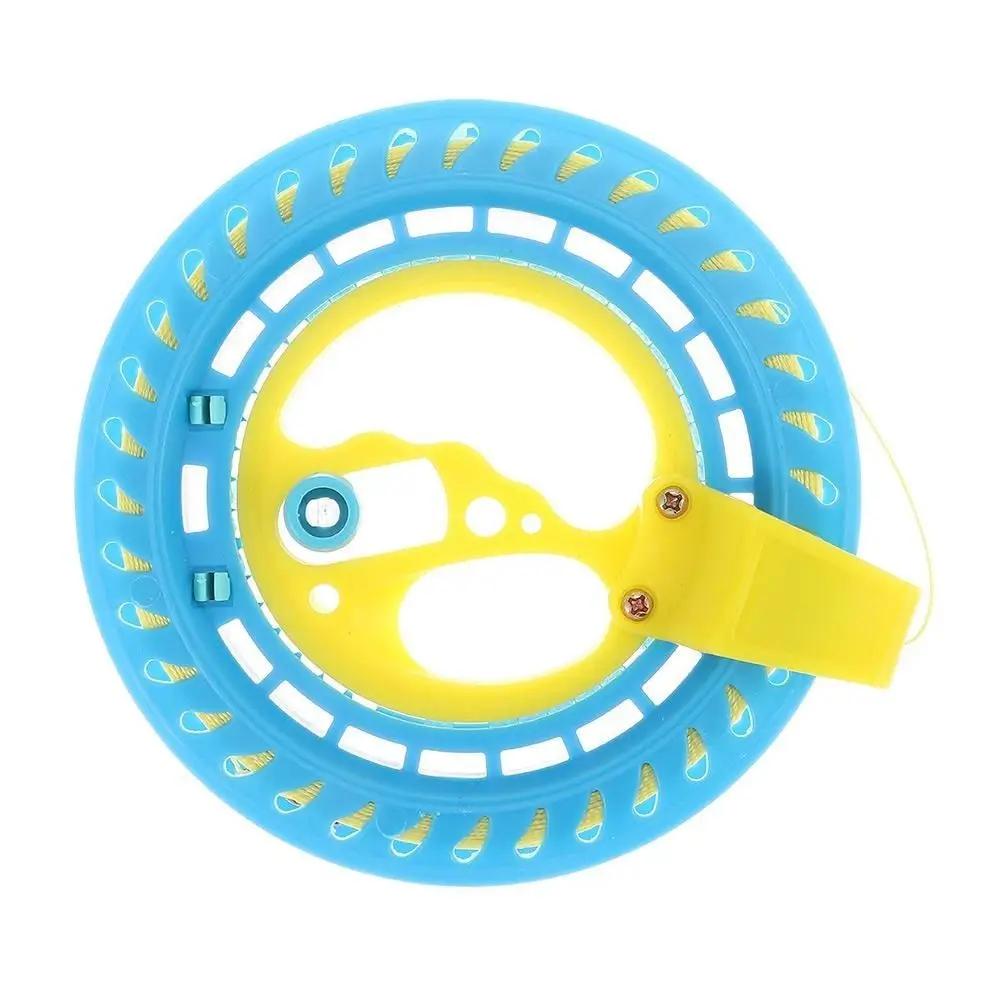 Kite Reel Winder Roda de fogo, Flying Handle Tool, Linha torcida, redondo, aperto azul, Fying Kites, jogo ao ar livre - Image 1
