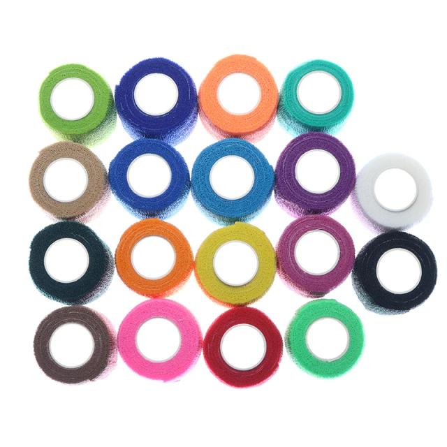 Bandagem Elástica Colorida de 4,5m: Fita Autoadesiva Ideal para Suporte de Joelho, Dedos e Tornozelos