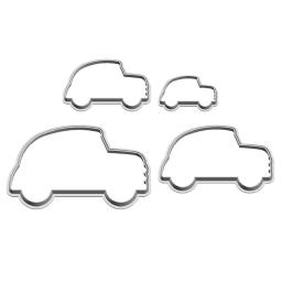 Desenhos Animados Transporte Ferramentas 7008 Carro Velho Estilo, Moldes De Plástico, Bolo Fondant Ferramentas, Cortadores De Biscoito, Cortador De Sushi, Quatro Especificações - Image 3