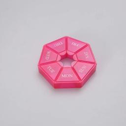 Caso De Comprimido De Plástico Portátil, Tablet Titular, Candy Box, Tablet Dispenser, Travel Organizer, 7 Dias De Armazenamento, 1Pc - Image 6