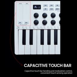 M-VAVE 25-key midi controle teclado portátil mini usb midi controlador com 25 velocidade sensível teclas 8 botão teclado instrumento - Image 4