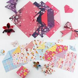 Papel Origami Floral Japonês para Crianças, Materiais Artesanais, Scrapbooking DIY, Papel Artesanal Dobrável, Padrão de Flor Quadrado, Decoração Artesanal, 60Pcs - Image 6