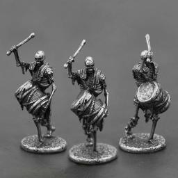 Antiga Legião Medieval Swordman Figuras de Ação, Undead Esqueleto, Guerreiro, Modelo De Cobre De Metal, Figurina De Armadura, Brinquedo Ornamento Em Miniatura - Image 3