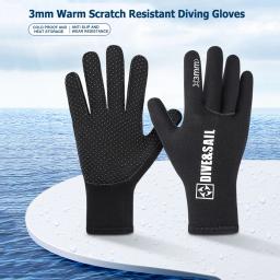 Luvas de Mergulho Neoprene para Homens e Mulheres, Natação, Surf, Snorkeling, Spearfish, Pesca Subaquática, Caça, Equipamento de Mergulho, 3mm - Image 1