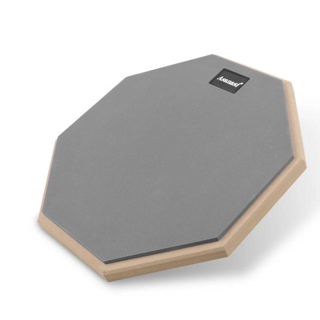 Prática Pad de Bateria Snare Drum Dupla Face Silenciosa com 8 Polegadas