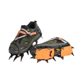 12 dentes de gelo neve crampons anti-deslizamento escalada pinça sapato cobre picos de aço inoxidável neve skid sapato capa crampon - Image 1