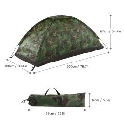 Poliéster Ultralight Caminhadas Tenda, Caminhadas Kits, Camping Tent, 1 Pessoa, 2 Pessoas, Conveniente para armazenar Fibra de Vidro, Toldos - Image 4
