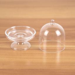 Clear Cupcake Stand Box, barra de doces, mesa doce, sobremesas, cookies Box, casamento, decorações de aniversário, 8cm, 4pcs - Image 3