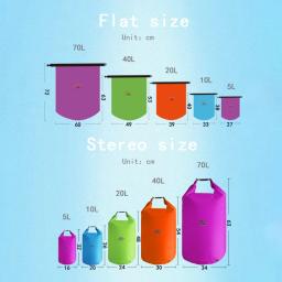 20l 40l 70l impermeável saco seco pacote natação rafting caiaque rio trekking flutuante oceano armazenamento grande capacidade bolsa - Image 6