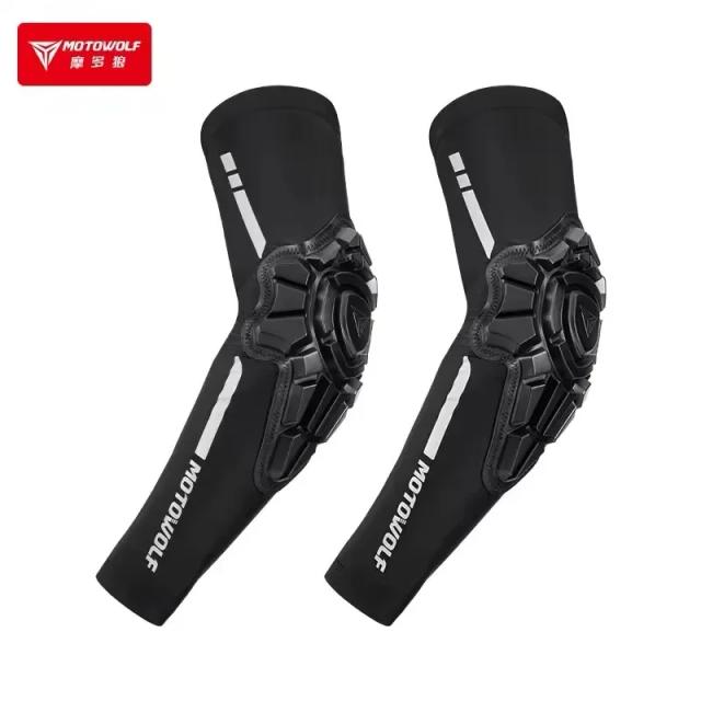 Almofadas de Cotovelo MOTOWOLF para Motocicleta, MTB e BMX - Proteção Ideal para Motocross e ATV no Verão