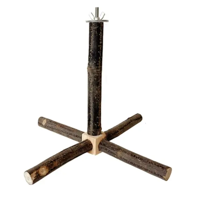 Suporte de Moagem para Pássaros: Poleiro e Brinquedo para Papagaios, Conures e Budgies