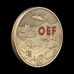 Moeda Comemorativa Colecionável, EUA, Veterano da Guerra do Afeganistão, Challenge Coin, Bronze, Operação Liberdade Duradoura, OEF - Image 6