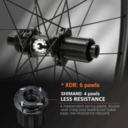 Elitewheels disco de estrada rodado carbono cubo baixa resistência 50mm 700c cascalho bicicleta rodas clincher sem câmara para o brasil - Image 5