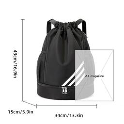 Mochila impermeável basquete para viagens, Bolsa de esportes ao ar livre, Natação e Fitness Pouch, Caminhadas e Escalada - Image 2