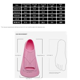 Nadadeiras de Natação Profissional para Adultos e Crianças, Nadadeiras De Treinamento De Silicone, Suprimentos De Água De Snorkeling, Sapo Sapatos, Curto - Image 6