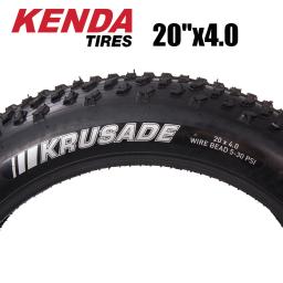 Kenda K1188 Krusade Pneu Gordo 20x4.0 Pneu de Bicicleta 20 "x 4.00 Fio Clincher SRC Preto Pneu de Bicicleta Gordo - Image 3