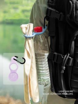Silicone Sports Kettle Buckle, Suporte de garrafa de água ao ar livre, Gancho de toalha, Camping Caminhadas - Image 2