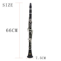 Irin clarinete bb 17 teclas 6 anéis baquelite blackwinds instrumentos musicais de sopro profissionais com bolsa de acessórios - Image 6