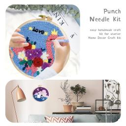 RUOPOTY-Kits de Bordados para Adultos, Agulha, Fios De Tecido, Aros, Artesanato DIY, Iniciantes - Image 5