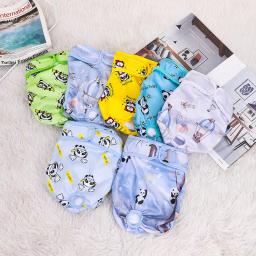 Clássico Panda Padrão Impresso Calças Fisiológicas, Fralda impermeável Pet, Fraldas femininas para cães pequenos, Calcinha sanitária, moda simples - Image 1