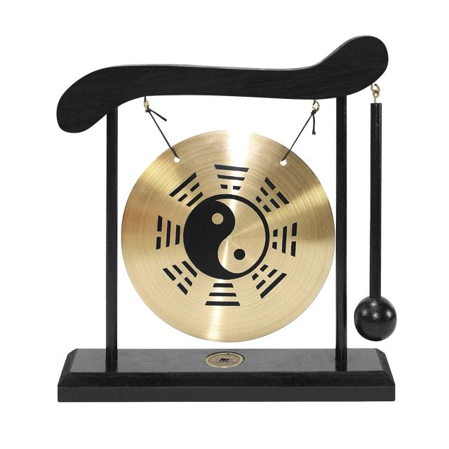 Mini Desktop Wind Chime: Instrumento de Percussão com Cymbals e Gongos para Decoração e Presentes Caseiros