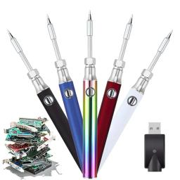 Mini Kit de Ferro de Solda com Carregador USB, 510 Roscas, 350 mAh, 650 mAh, 1100mAh, Caneta Smart Power, Dispositivos de Calor, Soldagem Eletrônica, Ferramentas de Reparação - Image 3