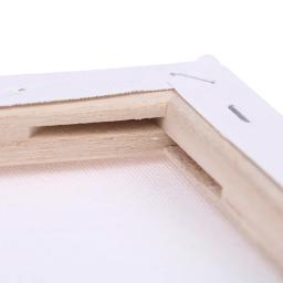 Artista quadrado branco em branco lona esticada para pintura a óleo, tinta a óleo aquarela acrílica com moldura de madeira, como primer - Image 6