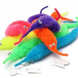 5/10/15 pçs novidade engraçado adereços lagartas cavalo marinho elfo magia worm twisty natal halloween feiticeiro truques estranhos brinquedo presentes do miúdo - Image 4