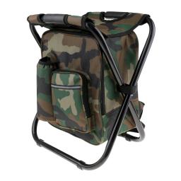 Cadeira dobrável portátil mochila, cadeira simples para acampar e pesca, várias cores, misto, 1 assento, equipamento ao ar livre - Image 6