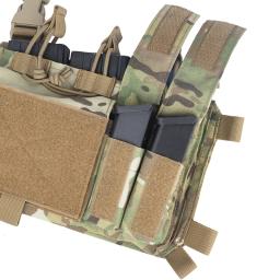 Bolsa de Airsoft triplo Mag tático, aba frontal, pilha dupla, abdominal Fanny Pack, colete de caça, FCPC, FCSK - Image 3