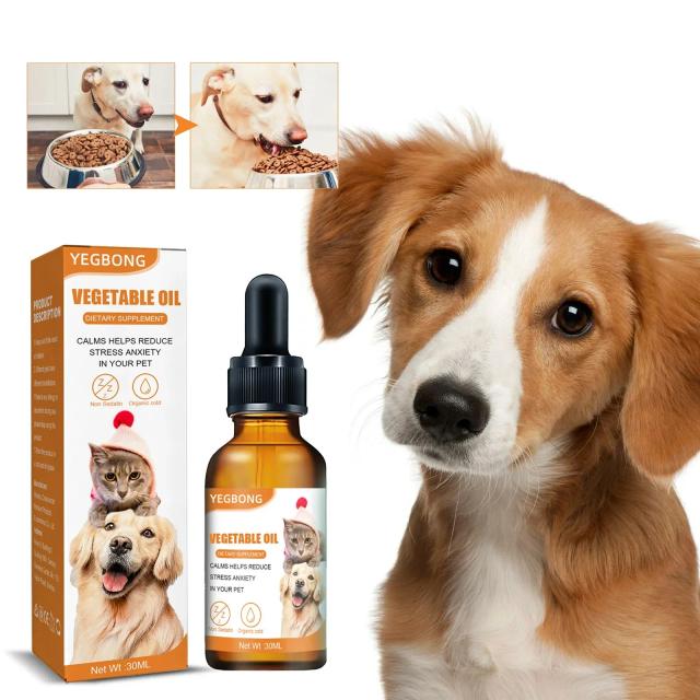Óleo Essencial Calmante Orgânico 30ml para Alívio da Ansiedade em Cães e Gatos