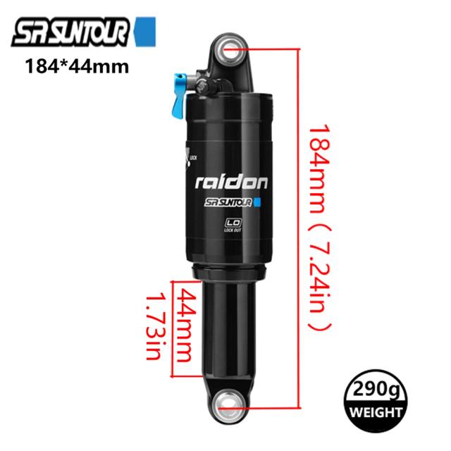 SUNTOUR Amortecedor Traseiro RAIDON Ar Bicicleta MTB 152/165/184/190mm XC