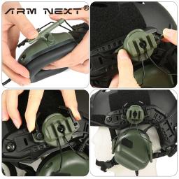 Capacete tático acessórios airsoft militar fone de ouvido titular capacete adaptador ferroviário caça tiro fone de ouvido suporte - Image 6