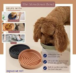 Anti-asfixia Silicone Slow Food Bowl, Anti-Knockover, Anti-Slip, Puppy Toy, Pet Shop, Placa de gato - Image 6