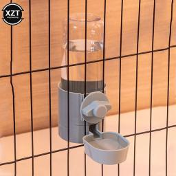 Animais de estimação gatos cães beber fonte alimentador pet gaiola pendurado tigela recipiente alimentador de água dispensador para filhote de cachorro gatos cães coelho - Image 1