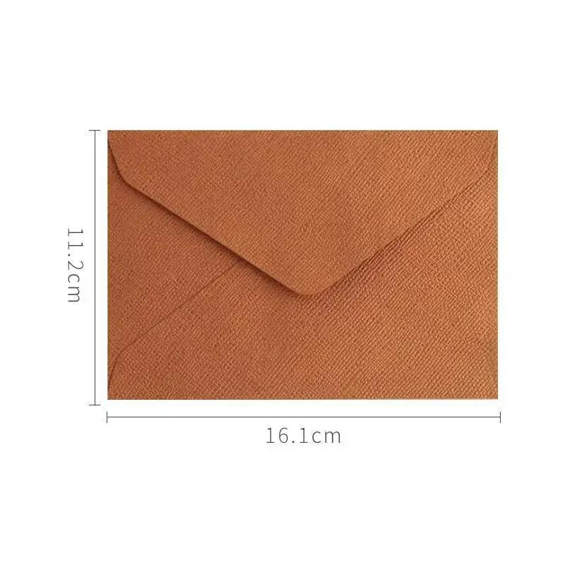 Envelopes ocidentais com textura de cânhamo, retro Envelopes para casamento festa convite cartões, presente personalizado, 10 pcs/lot, novo - Image 1