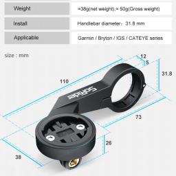 Bike suporte de montagem do computador velocímetro guiador para edge 540 530 830 igpsport xoss g magene cycplus gps odômetro - Image 1