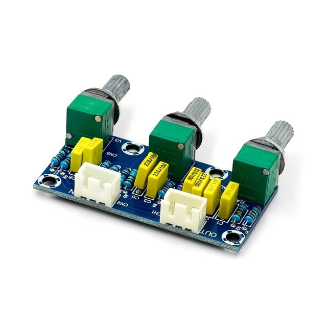 Amplificador de Tensão Alta e Baixa para Subwoofer com Controle de Volume e Ajuste de Tom - Placa PCB XH-M802