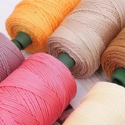 Linha de fios de crochê manual, Linha de corda de gelo, Saco de tricô, Luz, Artesanato, Crochê, Almofadas, 200g, 3mm, 200g - Image 6