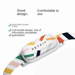 Novo petkit ajuste 3 inteligente atividade do animal de estimação & monitor de dormir bluetooth controle remoto à prova dwaterproof água coleiras gato do cão tag trabalho com app - Image 3