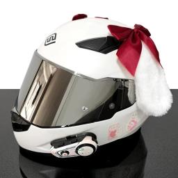 Série kawaii motocicleta bicicleta elétrica capacete decoração acessórios de capacete de esqui decoração de cascos de esqui capacete headwear - Image 3
