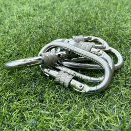 Gancho mosquetão de aço forjado 23KN, Segurança profissional, Escalada de segurança Rope Lock, Ferramenta protetora de montanhismo - Image 3