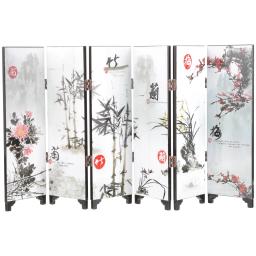 Mini Screen Folding Wall Divisor Decor, Home Sala, Tabela de Estudo, Estilo Chinês - Image 1