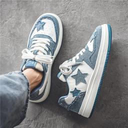 Sapatos de skate estrela verde para homens e mulheres, calçados esportivos casuais, tênis de skate robusto antiderrapante, unissex, na moda, tamanho grande, 35-44 - Image 3