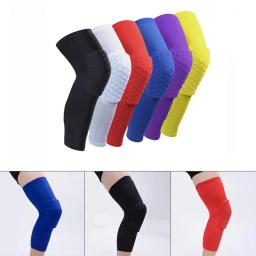 Joelheira esportiva, proteção anticolisão, ventilação para vôlei, basquete, meias de compressão, colmeia, cinta de joelho - Image 2