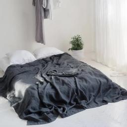 Lavado Roupa Set Lençóis, 100% Linho Natural, Respirável, Soft Farmhouse cama, Lençol Folha Flat, 2 Fronhas, 3Pcs - Image 3