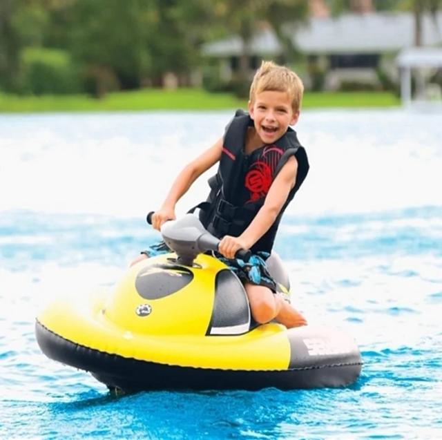 GCAMOLECH - Lancha Elétrica Inflável para Diversão na Água: Brinquedo Flutuante para Adultos e Crianças na Piscina