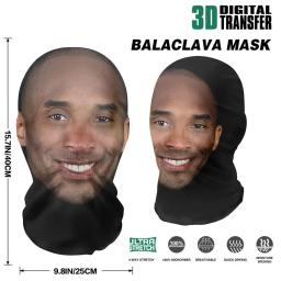 3d cr7 messi máscara facial sem costura, pessoas famosas impresso lenço, protetor solar de seda gelo, halloween cosplay - Image 3